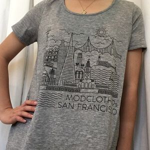 Price Drop ⬇️ ModCloth ♡s San Francisco Grey Tee